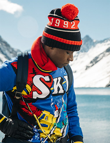 polo downhill skier jacket