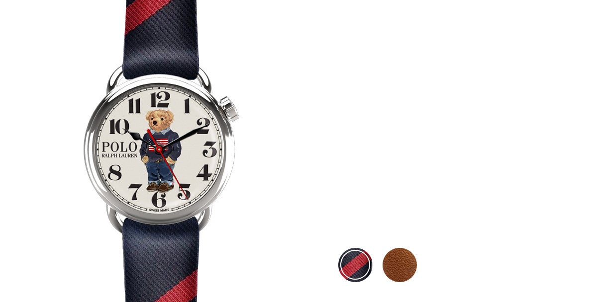 Polo ralph lauren teddy bear watch clearance