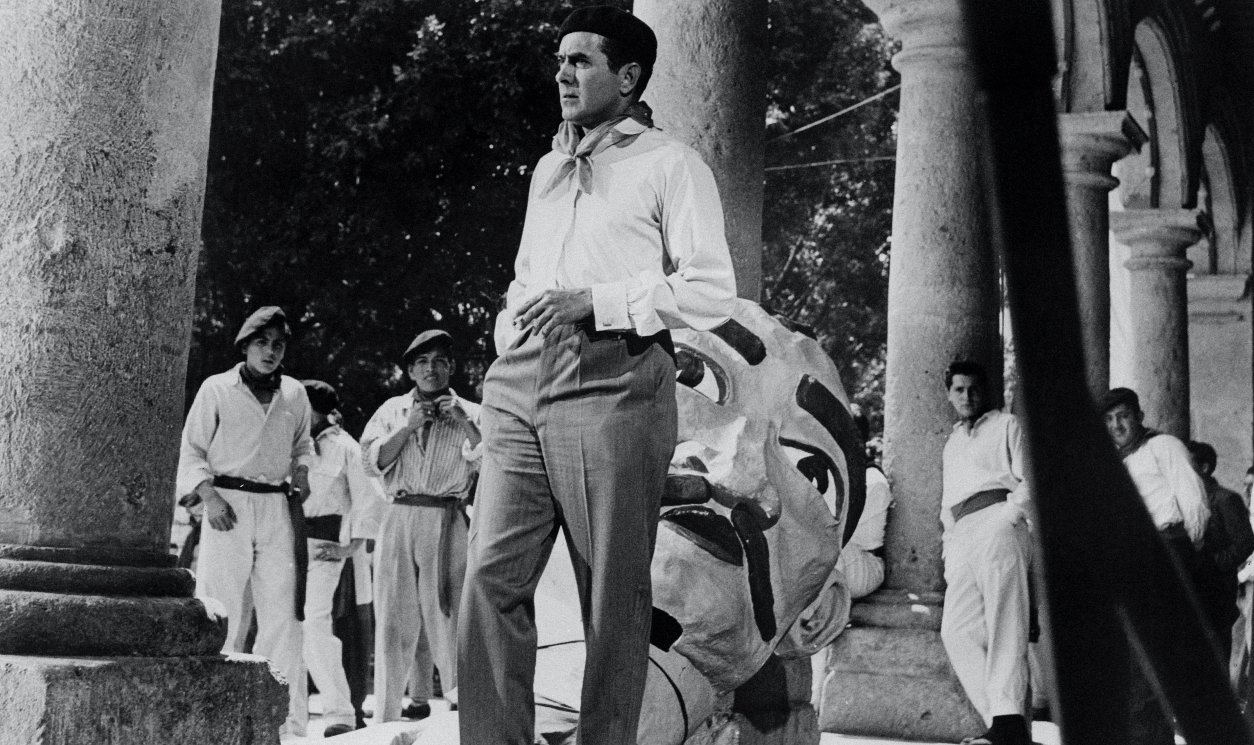 Tyrone Power in the 1957 film adaptation of <em>The Sun Also Rises</em>