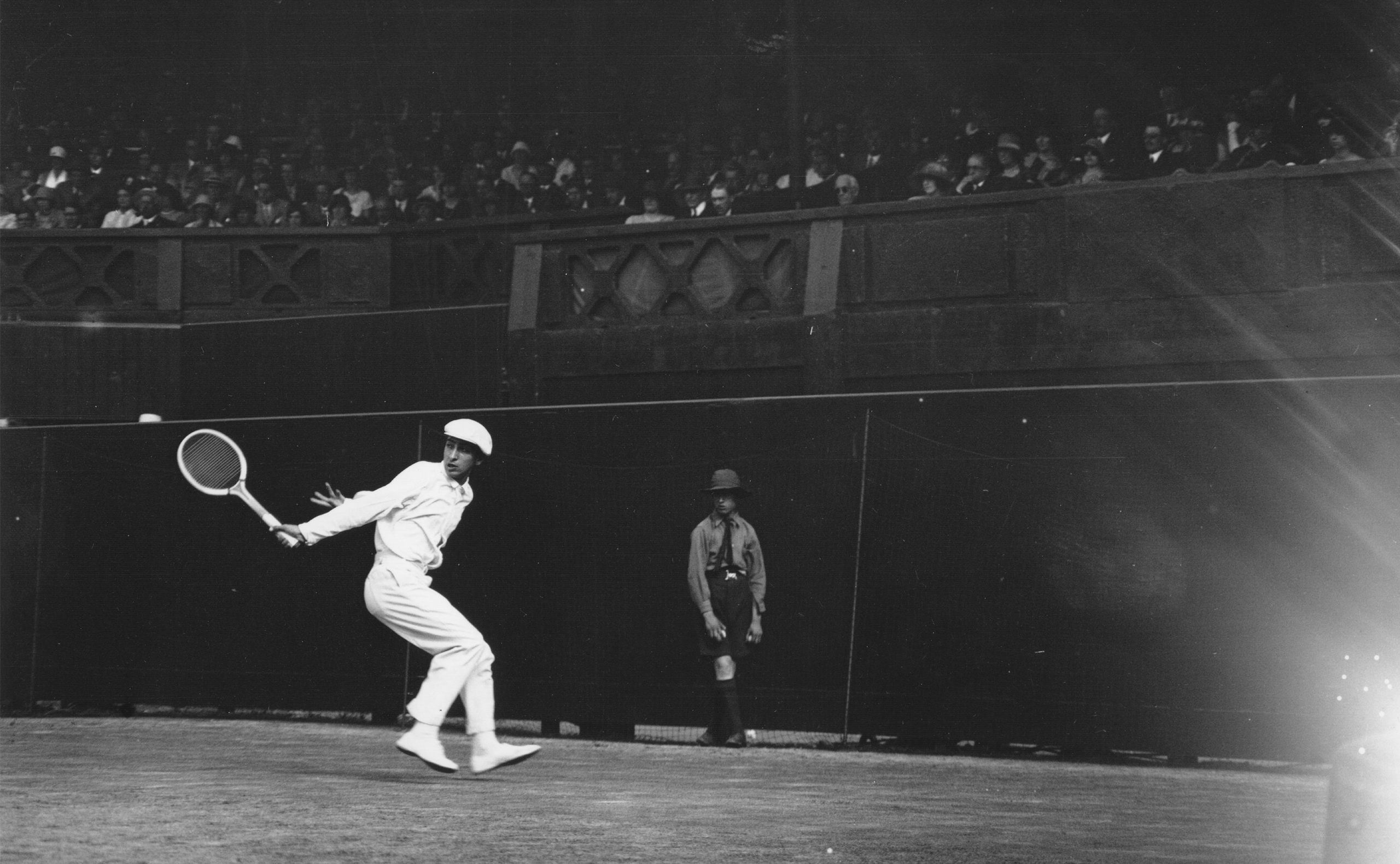 Rene Lacoste competes at the men’s semifinals in 1925