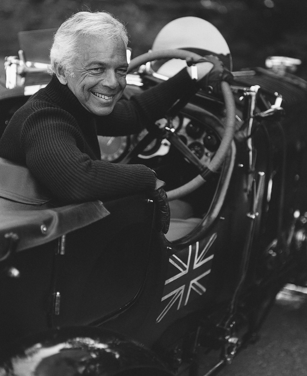 <strong>AT THE WHEEL</strong><br/><span>Ralph Lauren and his Bentley Blower. </span><br/>Cars, he’s said, can say as “much about you as your clothes do.” </span>