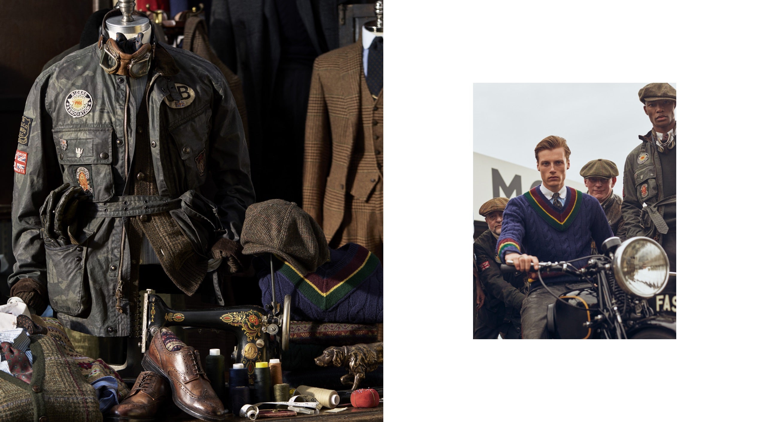 <strong>ON LOCATION</strong><br/><span>This season of Polo Originals, inspired by the golden era of Grand Prix car racing, was photographed at the Goodwood Motor Circuit, which is located in West Sussex, on the 12,000-acre Goodwood Estate. The Circuit has since become known for hosting a number of prestigious motorsport events, including the famous Festival of Speed and Revival.</span> <br/><rlmag_link href="https://www.ralphlauren.co.uk/en/search?cgid=brands-prl-tough-and-refined-cg"><button class="shop-collection">Shop the Story</button></rlmag_link>
