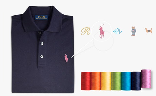 Ralph lauren personalised outlet