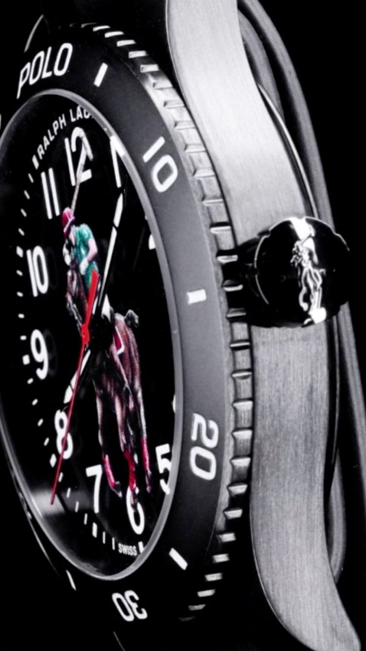 Silver polo watch clearance