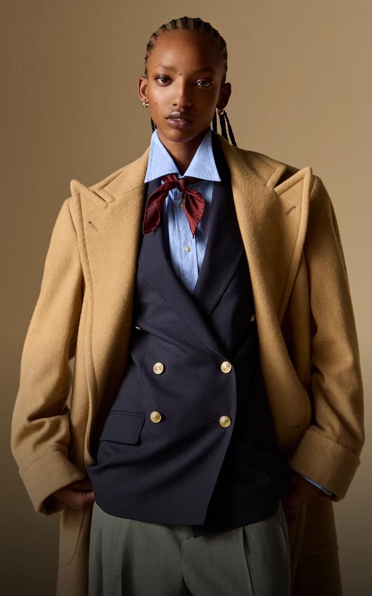 【Louren】standcollar check all in one louren standcollar check all in one