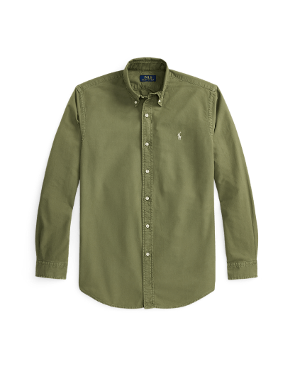 Custom Fit Garment-Dyed Oxford Shirt