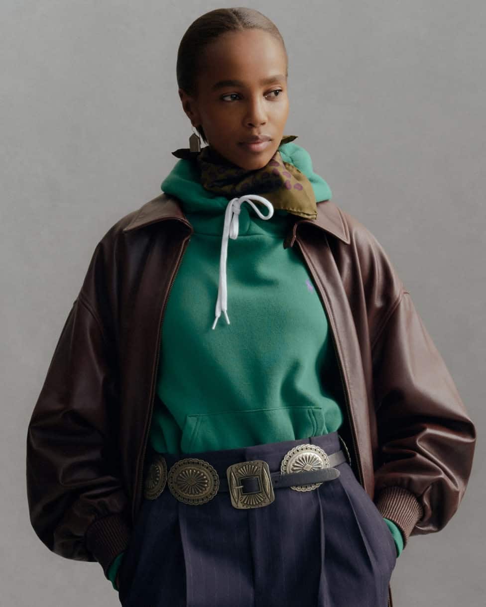 Leather Bubble Zip Jacket