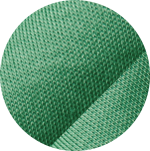 Swatch of green stretch mesh fabric