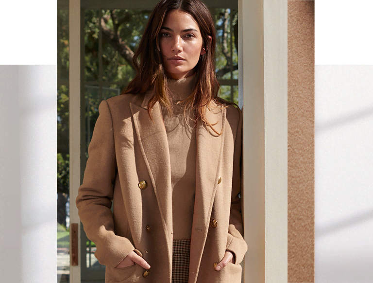 Double-Breasted Wool Coat