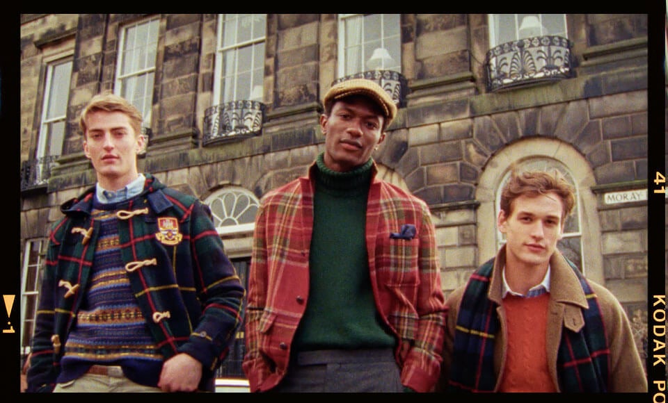 Men in autumn Polo styles in plaids & fall hues