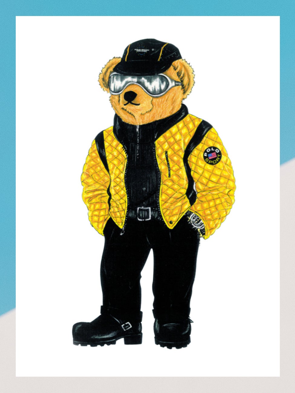 Polo Sport-clad Racer Bear made his debut in 1997