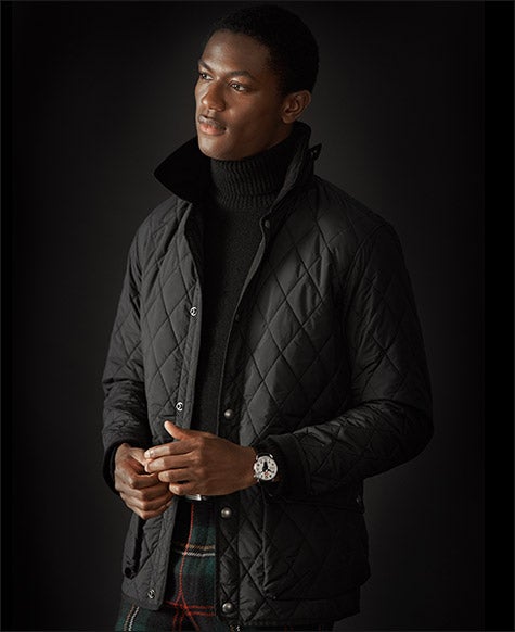 ralph lauren iconic quilted car coat