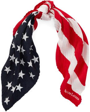 Patchwork Flag Square Scarf