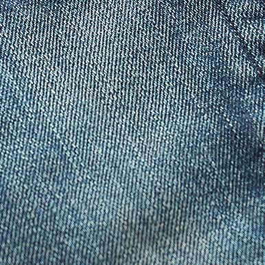 Close-up photograph of denim fabric